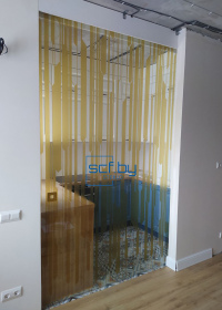 clients and partners4-Перегородка линейная с раздвижной дверью